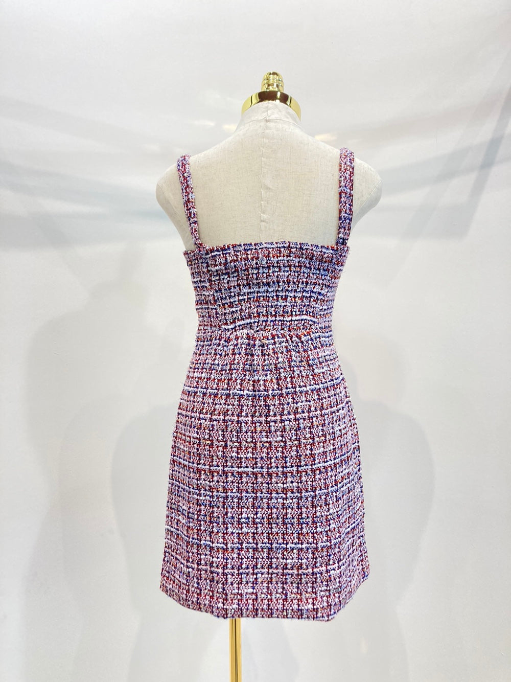 Tweed Mini Dress with Button Detail ¨C Classic and Chic